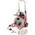 RIDGID K-400 Drain Cleaning Snake Auger 120-Volt Drum Machine with C-32IW 3/8 in. x 75 ft. Cable + 4-Piece Tool Set & Gloves