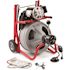 RIDGID K-400 Drain Cleaning Snake Auger Machine, C-45 IW 1/2 in. x 75 ft. Cable inside Drum plus 4-Piece Tool Set and Gloves