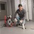 RIDGID K-400 Drain Cleaning Snake Auger Machine, C-45 IW 1/2 in. x 75 ft. Cable inside Drum plus 4-Piece Tool Set and Gloves