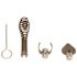 T-260 4Pc Drain Cleaning/Sewer Machine Cable Attachment Set T-202 Bulb Auger + T-211 Spade + T-205 Cutter + A-13 Pin Key