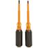 Klein Tools Screwdriver Set, 1000V Insulated Slotted and Phillips, 2-Piece