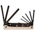 Klein Tools Folding Hex Key Set, 9-Key, SAE Sizes