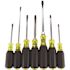 Klein Tools Screwdriver Set, Slotted and Phillips with Non-Slip Cushion-Grip Handles and Tip-Ident, 7-Piece