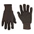 Custom LeatherCraft Large Brown Jersey Gloves with PVC Gripper Dots