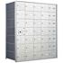 Florence Recessed Wall Mount Horizontal Mailbox with 34 Compartments in Anodized Aluminum