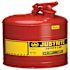 Justrite Mfg TYPE 1 RED STEEL SAFETY CAN FOR FLAMMABLES 5 GALLON