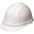 ERB Omega II 6-Point Nylon Suspension Slide-Lock White Cap Hard Hat