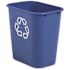 Rubbermaid Commercial Products 7 Gal. Deskside Recycling Trash Container/Bin