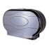 Renown Jr Jumbo Black Twin Toilet Paper Dispenser