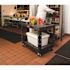 Rubbermaid Commercial Products 17.2 in. W Heavy Duty Black 2-Shelf Utility Cart with Flat Shelf in Small