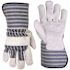 Custom LeatherCraft X-Large Split Leather Palm Work Gloves With Extended Safety Cuff