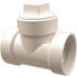 NIBCO 2 in. PVC DWV Hub x Hub x FPT Cleanout Plug Tee