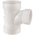 NIBCO 3 in. x 3 in. x 2 in. PVC DWV All Hub Sanitary Tee Fitting