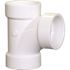 NIBCO 4 in. x 4 in. x 3 in. PVC DWV All Hub Sanitary Tee Fitting