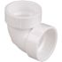 NIBCO 3 in. PVC DWV 90-Degree Hub x Hub Vent Elbow