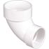 NIBCO 4 in. x 3 in. PVC DWV 90-Degree Hub x Hub Closet Elbow