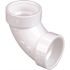 NIBCO 1-1/2 in. PVC DWV 90-Degree Hub x Hub Elbow Fitting