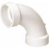 NIBCO 1-1/2 in. PVC DWV 90-Degree Hub x Hub Long Turn Elbow Fitting