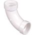 NIBCO 2 in. PVC DWV 90-Degree Hub x Hub Long-Turn Elbow Fitting