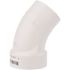 NIBCO 1-1/2 in. PVC DWV 45-Degree Spigot x Hub Street Elbow