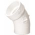 NIBCO 1-1/2 in. PVC DWV 45-Degree Spigot x Hub Street Elbow