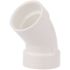 NIBCO 1-1/2 in. PVC DWV 45-Degree Hub x Hub Elbow Fitting