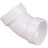 NIBCO 3 in. PVC DWV 45-Degree Hub x Hub Elbow