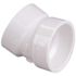 NIBCO 4 in. PVC 22-1/2-Degree Hub x Hub Elbow