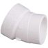 NIBCO 2 in. PVC DWV 22-1/2-Degree Hub x Spigot Street Elbow Fitting