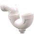 NIBCO 1-1/2 in. PVC DWV Hub x Hub x Cleanout with Plug P-Trap