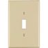 Leviton 1-Gang Ivory Toggle Plastic Jumbo/Oversized Wall Plate (1-Pack) 86101-I