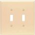Leviton 2-Gang Toggle Wall Plate Ivory (1-Pack)