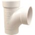 NIBCO 2 in. DWV PVC Spigot x Hub x Hub Sanitary Street Tee Fitting