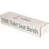 Bagcraft White Toilet Seat Band with Blue and Yellow Printed (1000/Case)
