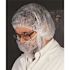 CELLUCAP Bouffant 18 in. White polypropylene pleated