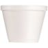 DART J Cup 12 oz. Squat Insulated Foam Food Container, White (500 per Case)