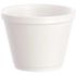 DART J Cup 12 oz. Squat Insulated Foam Food Container, White (500 per Case)