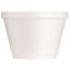 DART J Cup 6 oz. Squat Insulated Foam Food Container, White (1000 per Case)