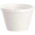 DART J Cup 6 oz. Squat Insulated Foam Food Container, White (1000 per Case)