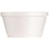 DART J Cup 8 oz. Squat Insulated Foam Food Container, White (1000 per Case)