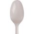 DIXIE Medium-Weight White Disposable Polypropylene Plastic Teaspoons,Individually Wrapped, Utensils(1000 per Case)