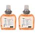 GoJo TFX Premium Foam Antibacterial Handwash, Fresh Fruit Scent, 1200 mL Refills for TFX Touch-Free Dispenser (Pack of 2)