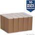 Pacific Blue Basic C-Fold White Recycled Paper Towels (240-Towels Per Pack, 10-Packs Per Case)