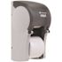 Compact Translucent Smoke Vertical Double Roll Coreless Toilet Paper Dispenser (1-Case)