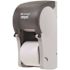Compact Translucent Smoke Vertical Double Roll Coreless Toilet Paper Dispenser (1-Case)