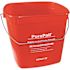 IMPACT PRODUCTS PuraPail 1.5 Gal. Red Square Plastic Utility Pail