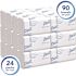 Scott White Slimfold Hand Towels with Fast-Drying Absorbency Pockets (90 Towels/Clip, 24-Packs/Case)