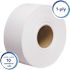 Scott 1-Ply White Jumbo Roll (JR) Commercial Toilet Paper (12-Rolls/Case, 2,000 ft./Roll)
