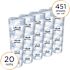 Cottonelle 2-Ply White Bulk Toilet Paper Standard Toilet Paper Rolls (20-Rolls/Case, 451-Sheets/Roll)