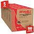 WYPALL Disposable Low-Lint Industrial Cleaning Wipes (5 Pop-Up Boxes/Case, 100-Sheets/Box)